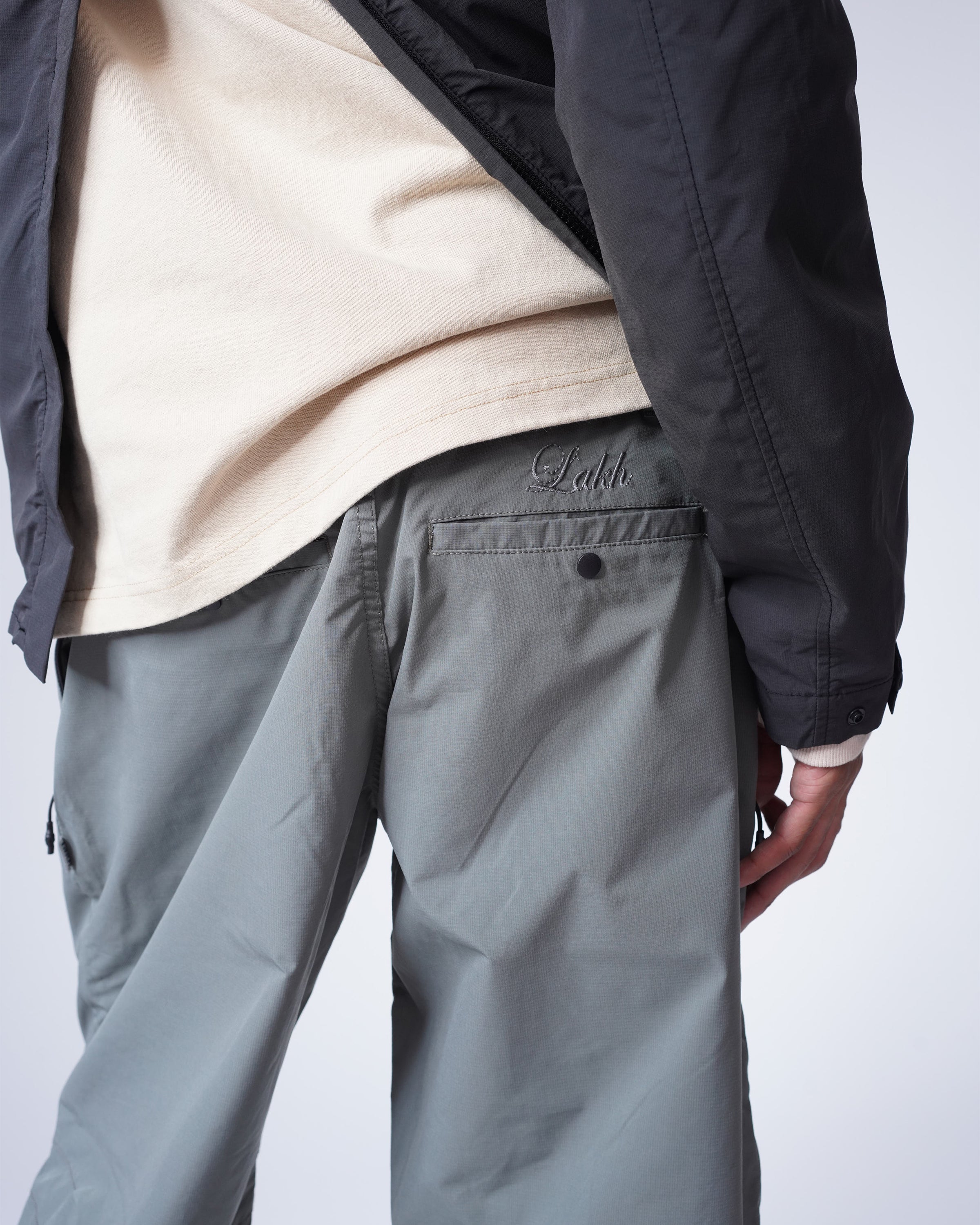 Hidden Pockets Pants - Grey