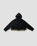 (PRE ORDER) LAKH X GEN.G 2-in-1 Logo Quilted Half Jacket - Black