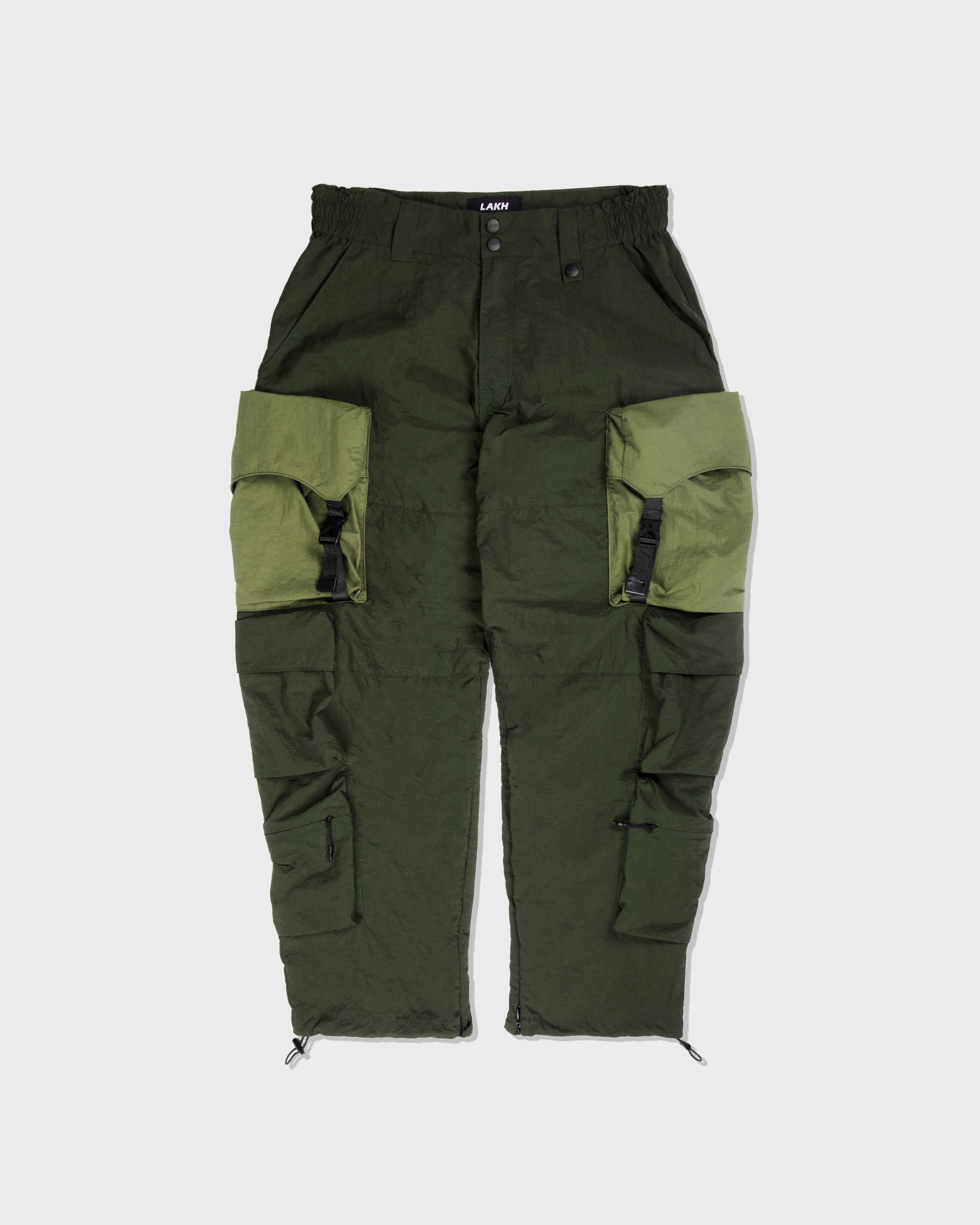 Jenga Ten Pockets Cargo Pants - Army Green/Olive