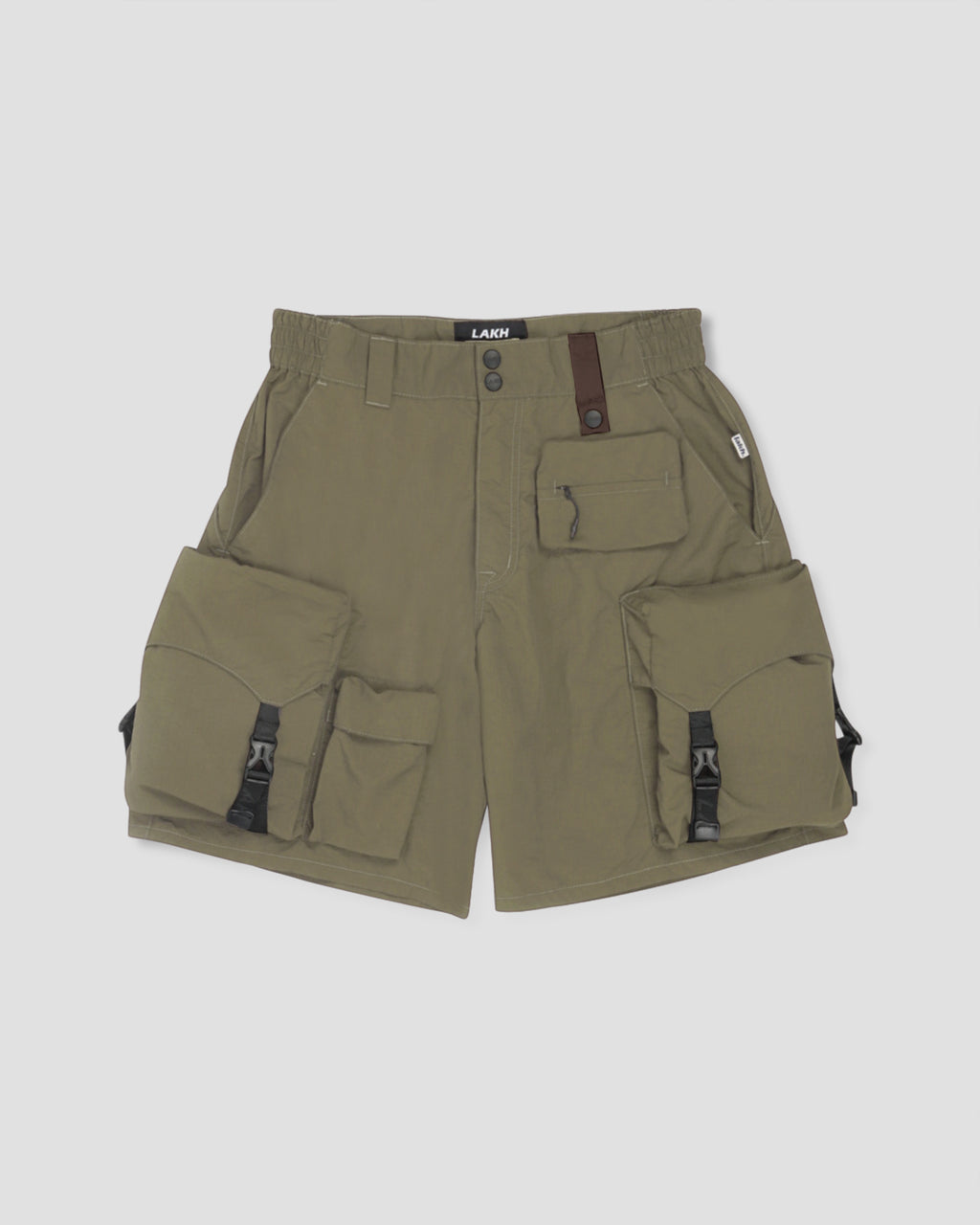 Jenga Ten Pockets Cargo Shorts - Olive
