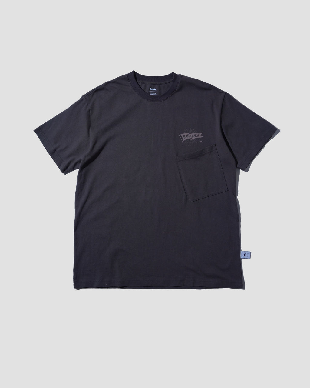 LAKH X RAD Flag Logo Pocket Tee - Grey