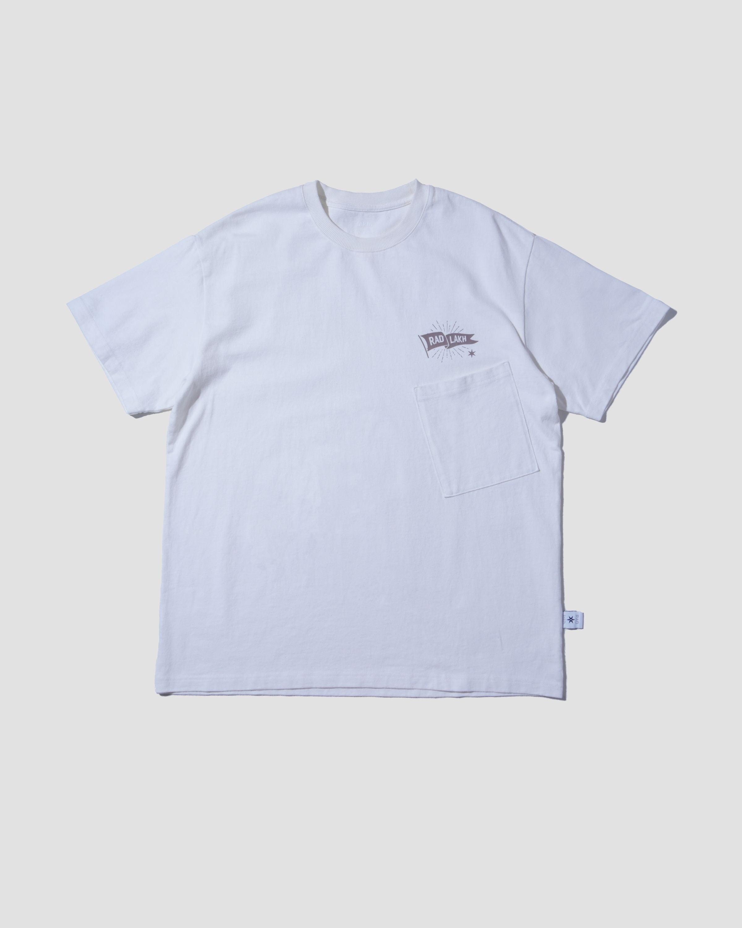 LAKH X RAD Flag Logo Pocket Tee - White
