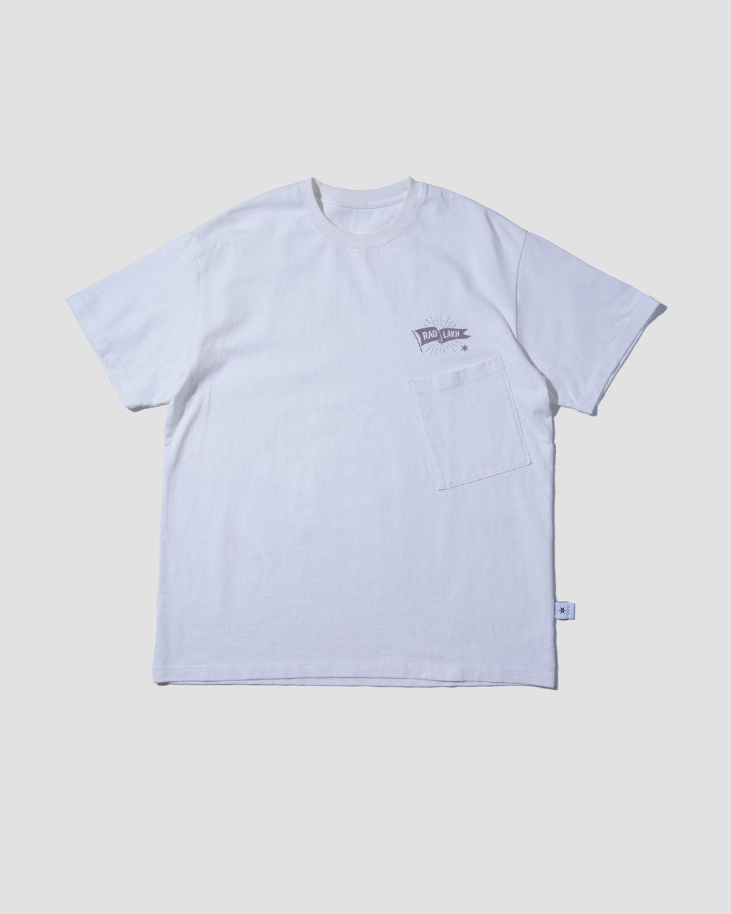 LAKH X RAD Flag Logo Pocket Tee - White