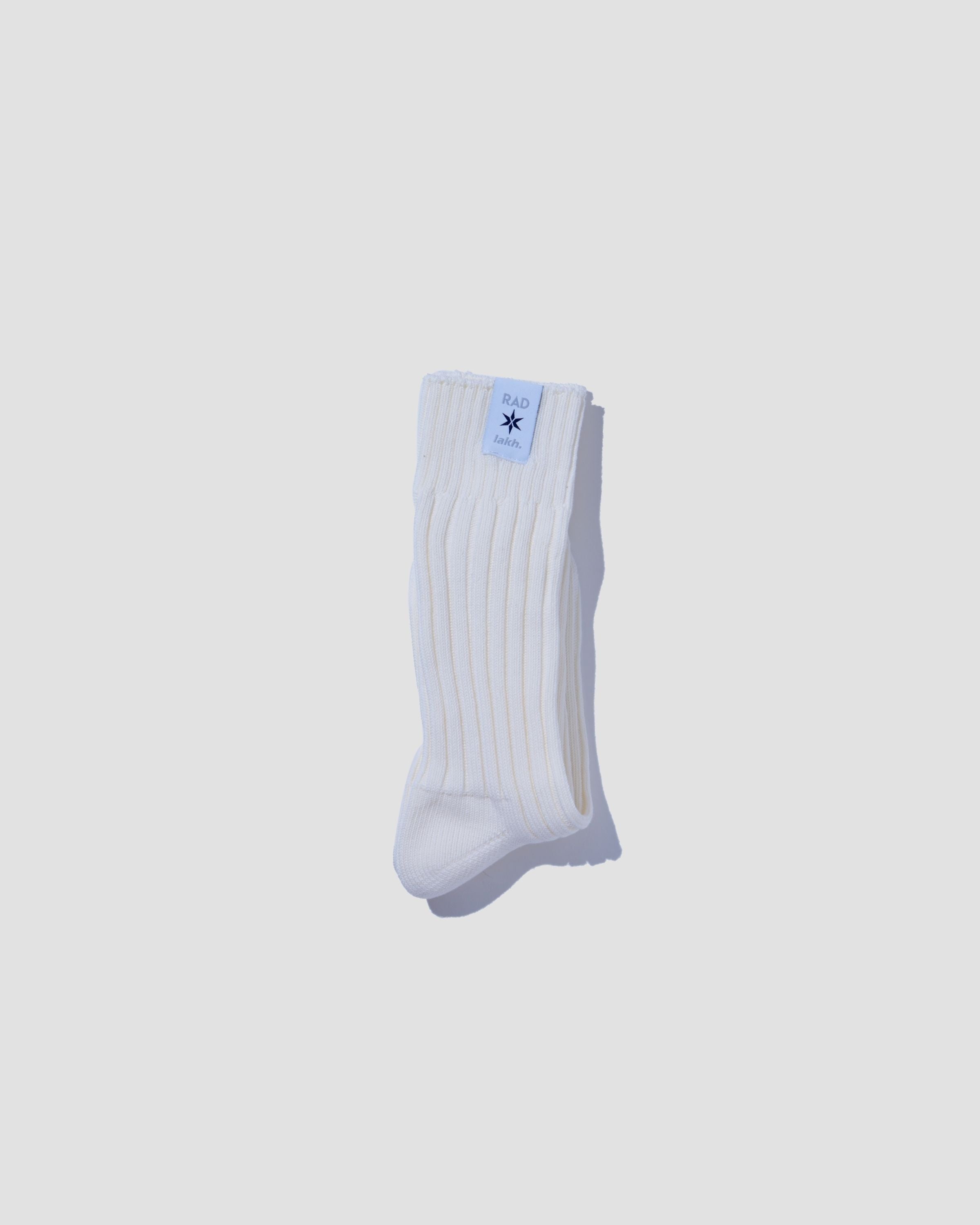 LAKH X RAD Heavyweight Plain Socks - Cream
