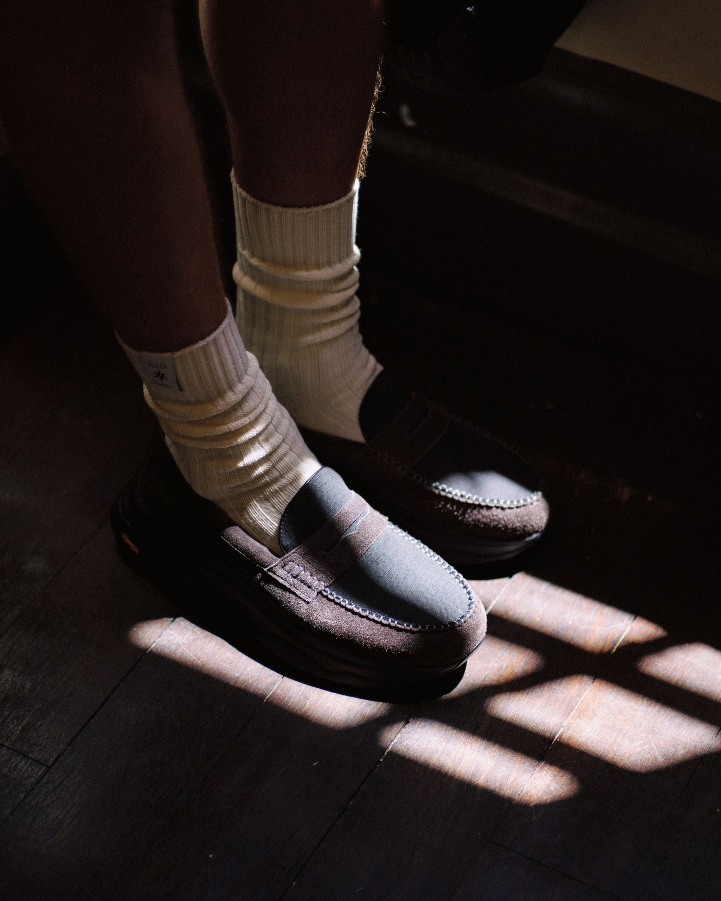 LAKH X RAD Heavyweight Plain Socks - Cream