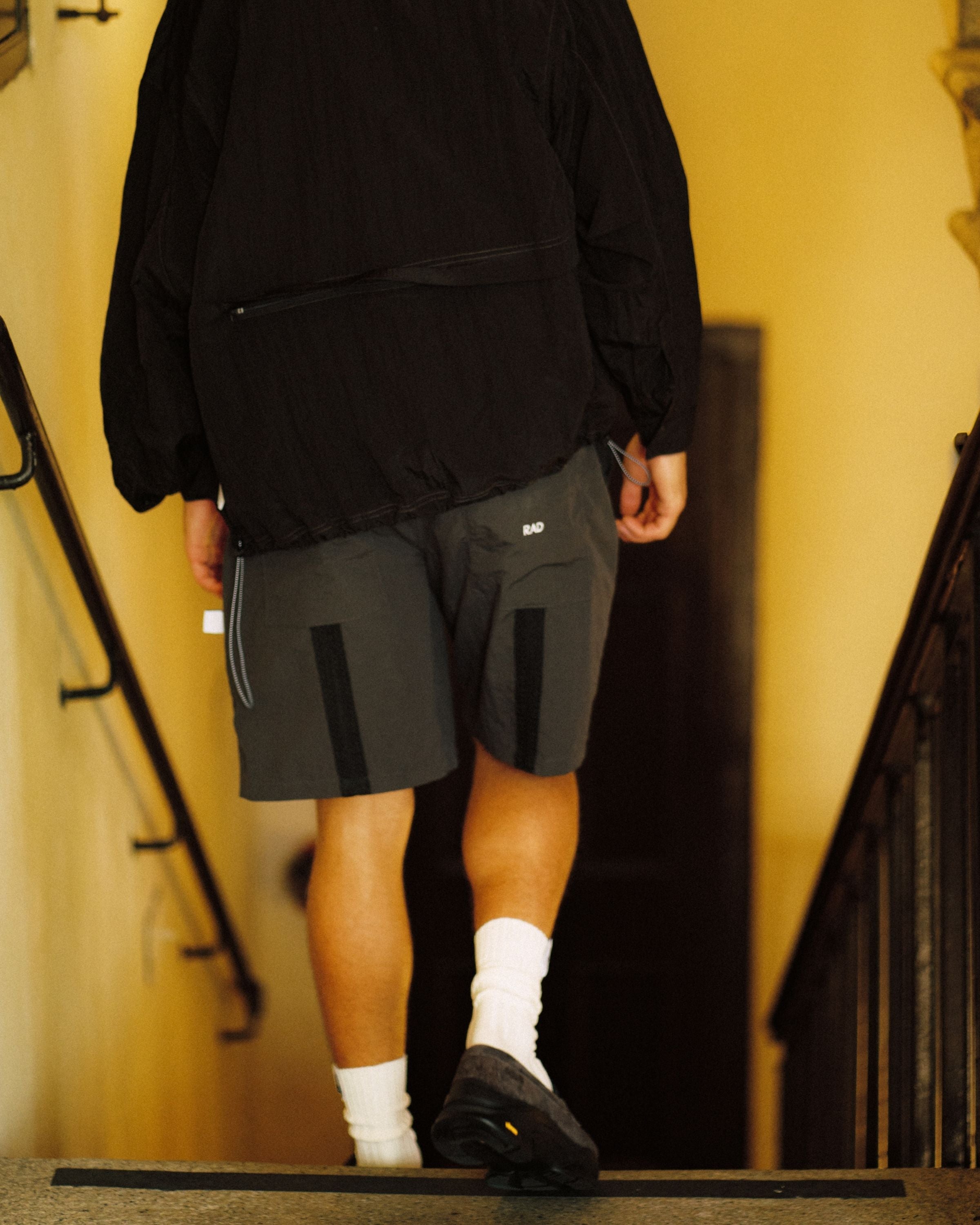 LAKH X RAD Knitting Webbing Chino Shorts - Grey