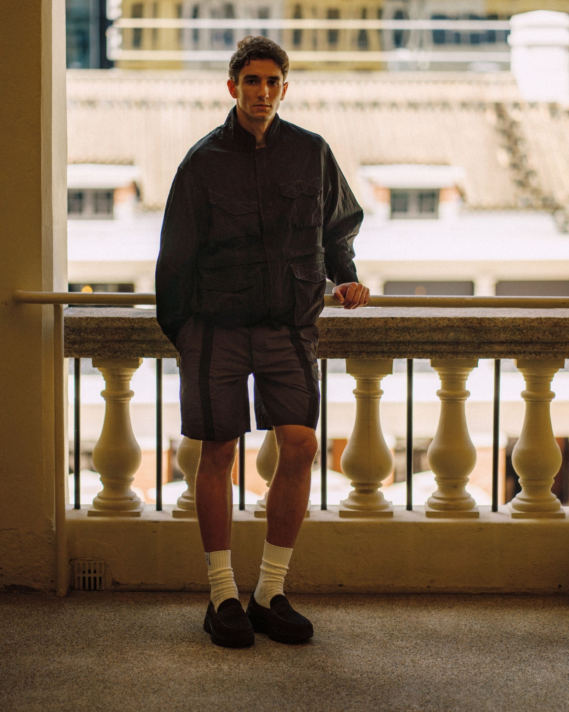 LAKH X RAD Transparent Ripstop Field Jacket - Black