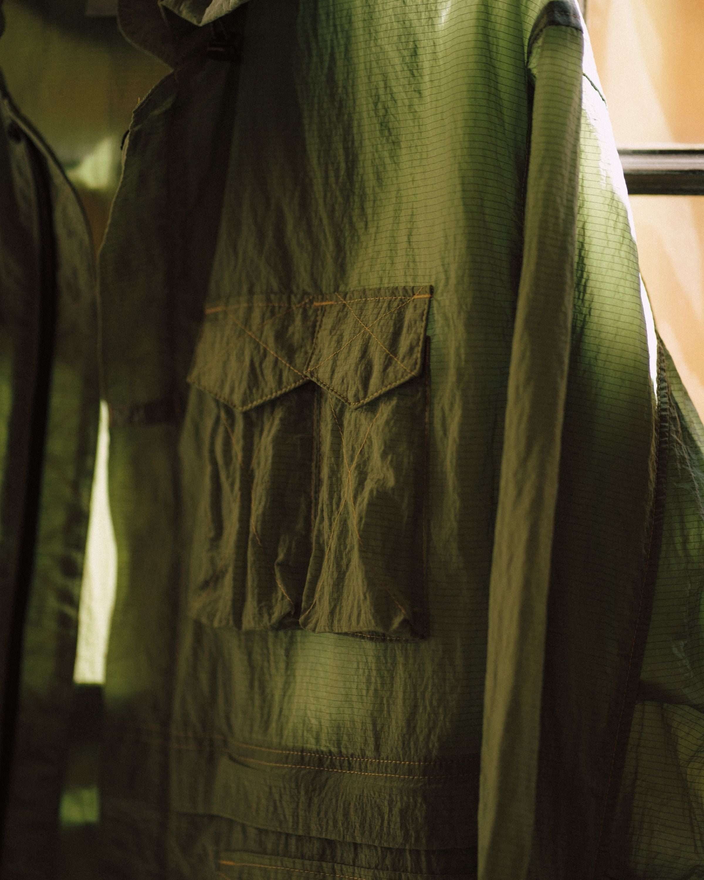 LAKH X RAD Transparent Ripstop Field Jacket - Mist Green