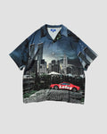 LFYT Cityscape Allover Pattern Shirt - Black