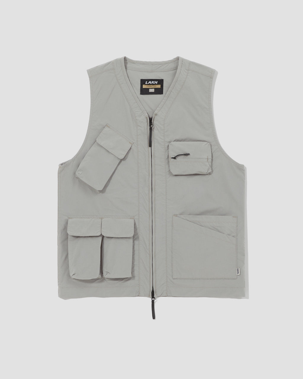 Multi Pockets Waistcoat - Light Grey