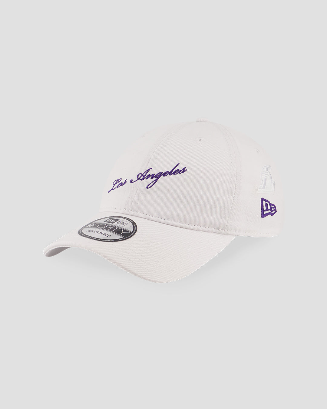 New Era NBA Letters Los Angeles Lakers 9FORTY Unst Cap - White