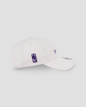 New Era NBA Letters Los Angeles Lakers 9FORTY Unst Cap - White