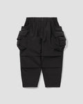 Patch Pockets Utility Pants - Black
