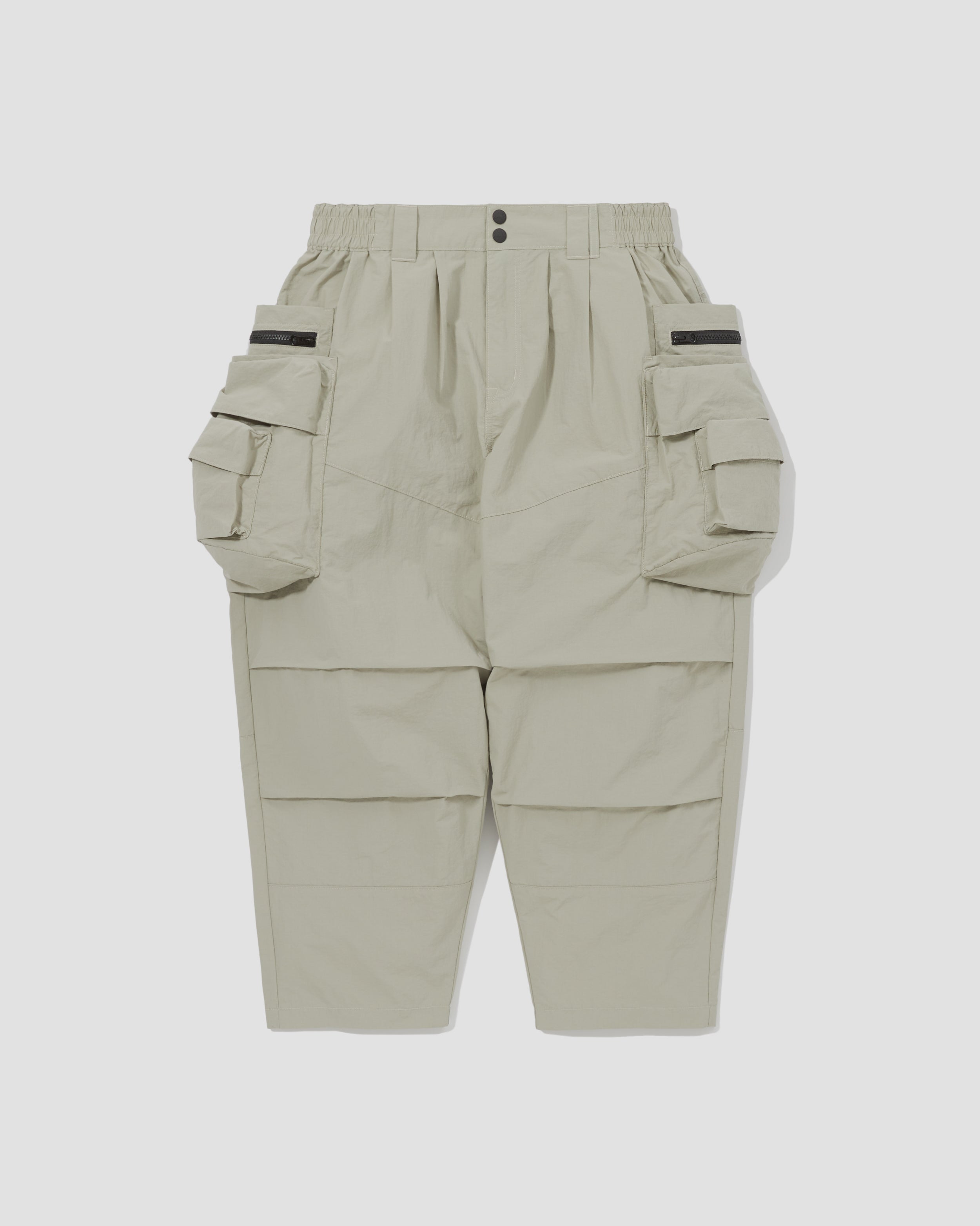 Patch Pockets Utility Pants - Sand