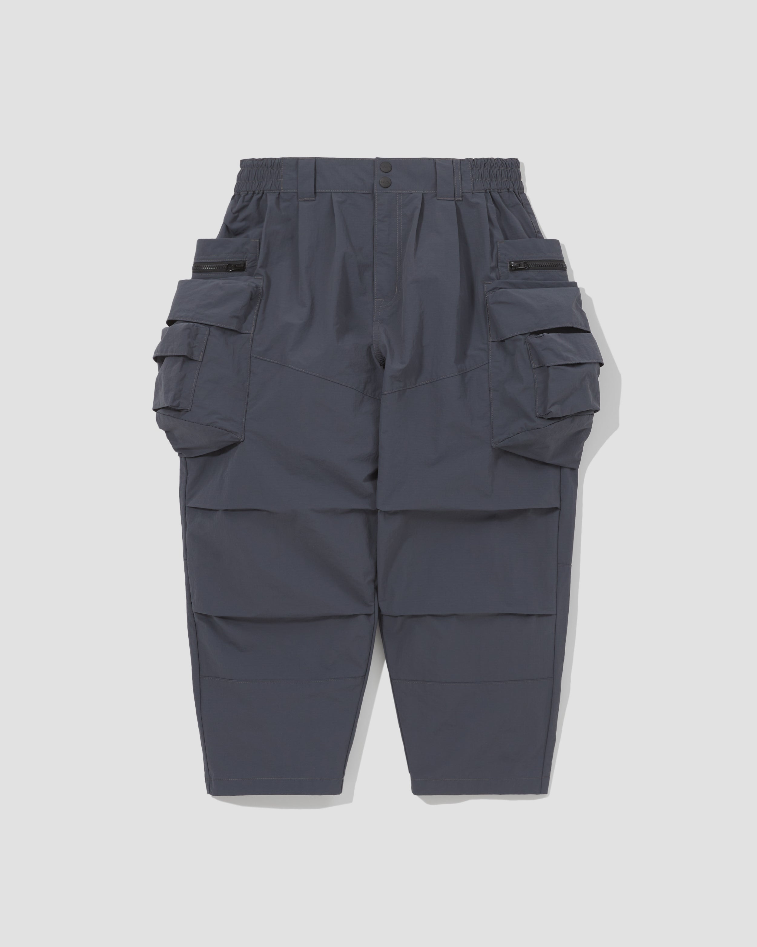 Patch Pockets Utility Pants - Steel Blue