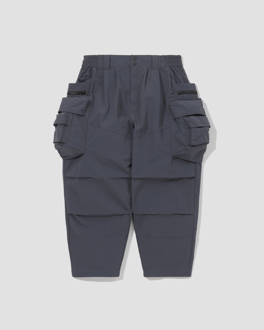 Patch Pockets Utility Pants - Steel Blue