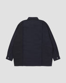 Raw Edge L/S Patch Shirt - Navy