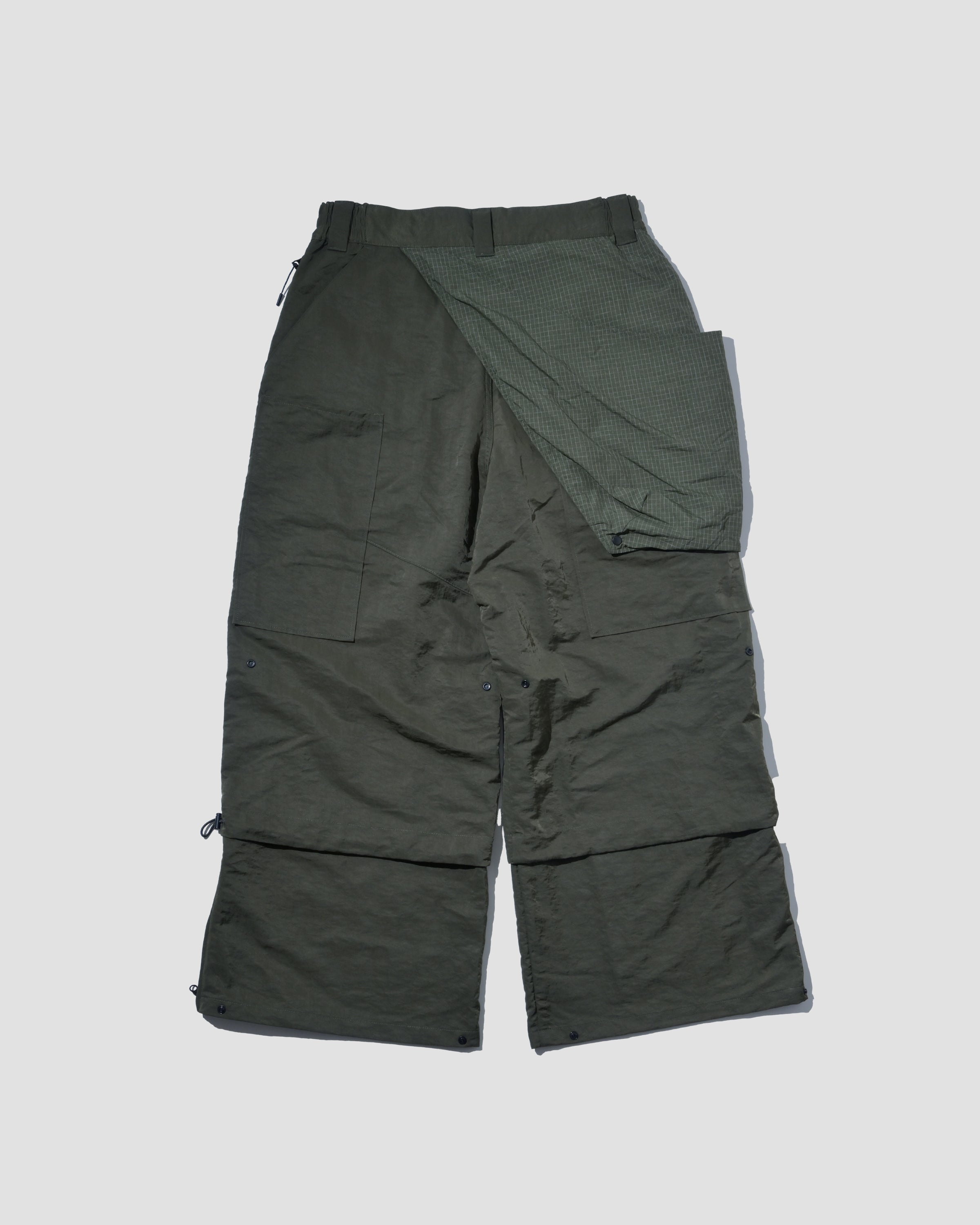 Reformed Heli-Crew Flared Pants - Olive