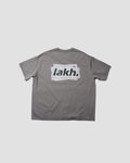 Rough Paper Printed Logo Tee - Light Grey