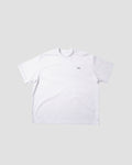 Rough Paper Printed Logo Tee - White