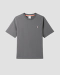 STAPLE EMB PIGEON TEE - Charcoal