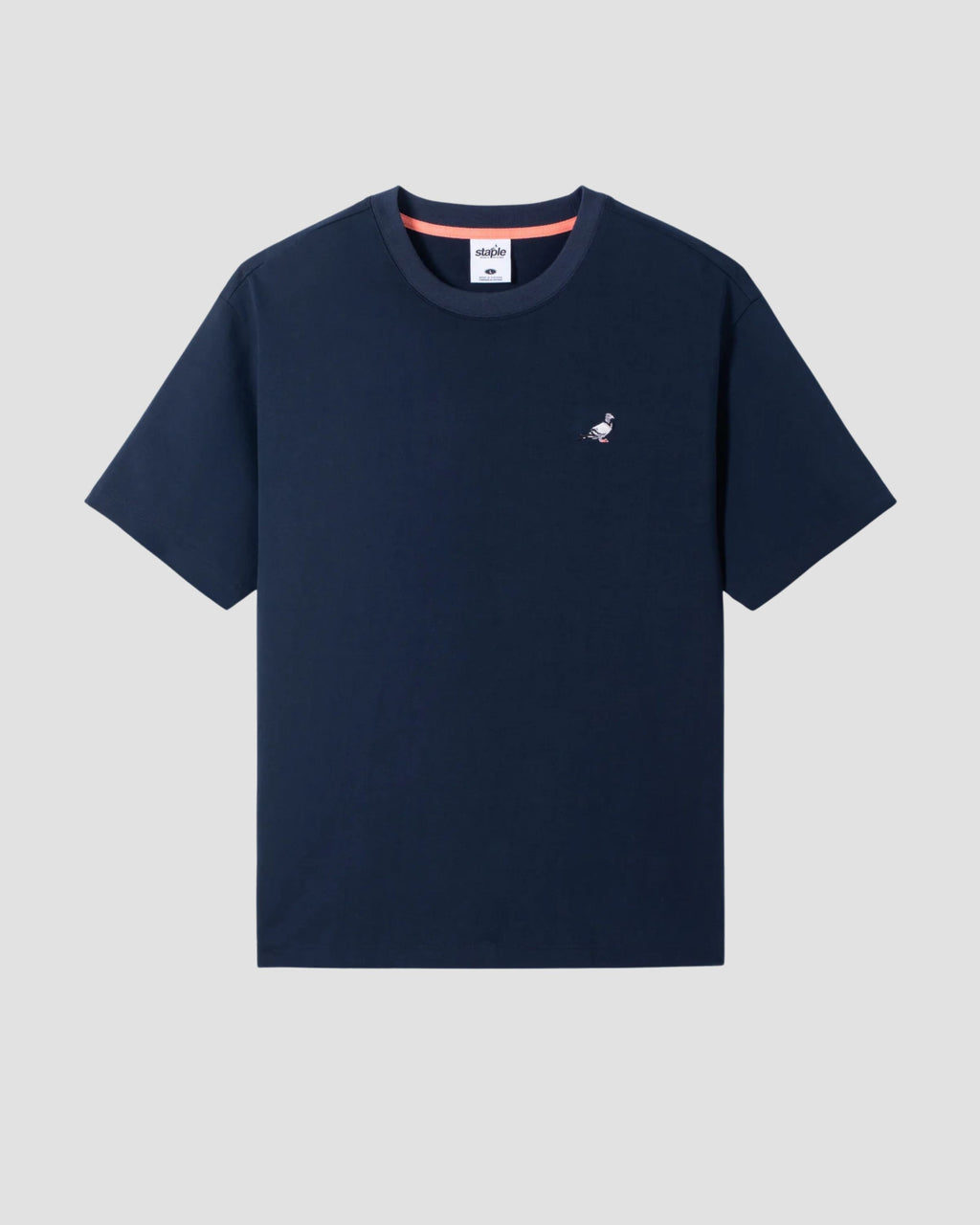 STAPLE EMB PIGEON TEE - Navy