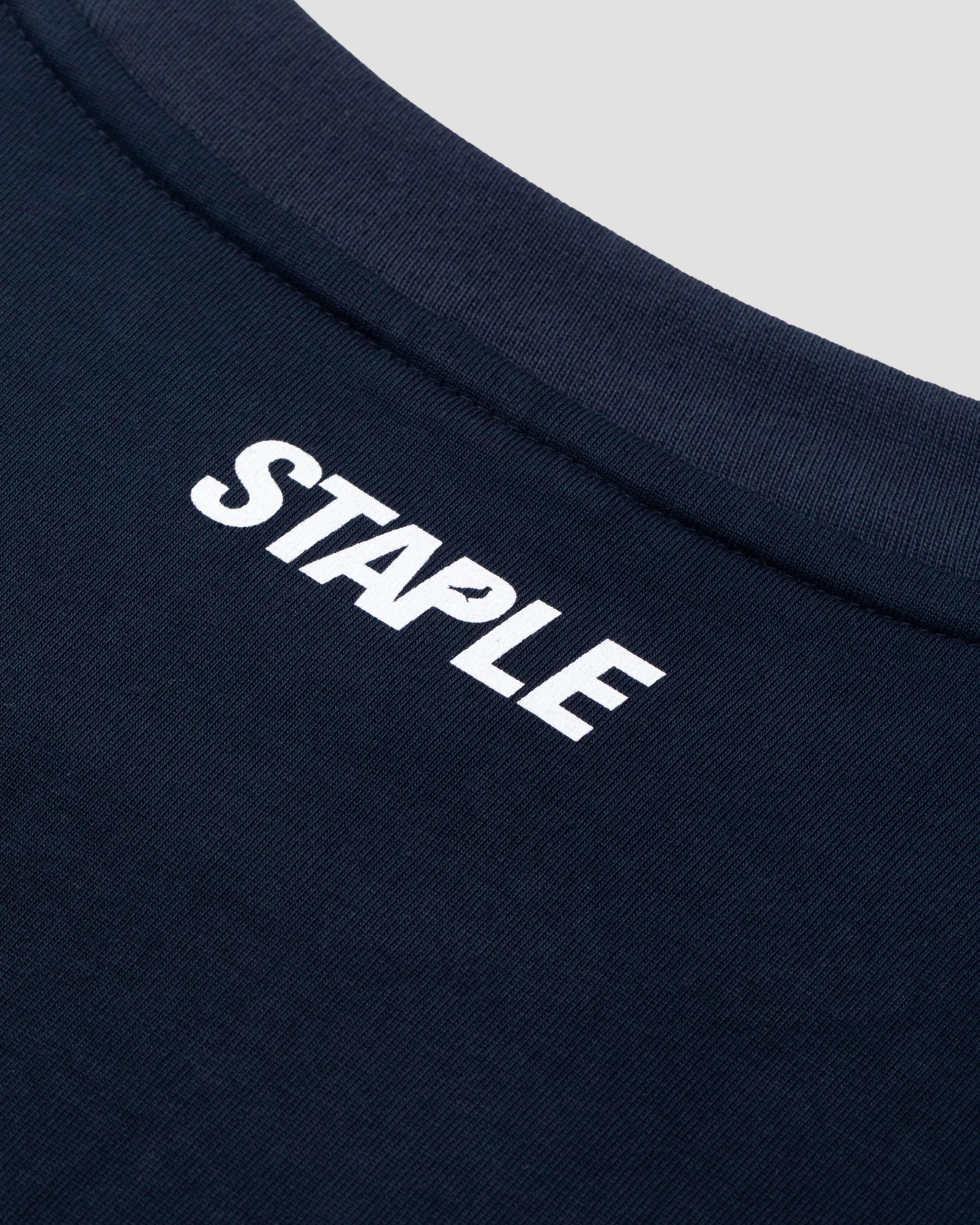 STAPLE EMB PIGEON TEE - Navy