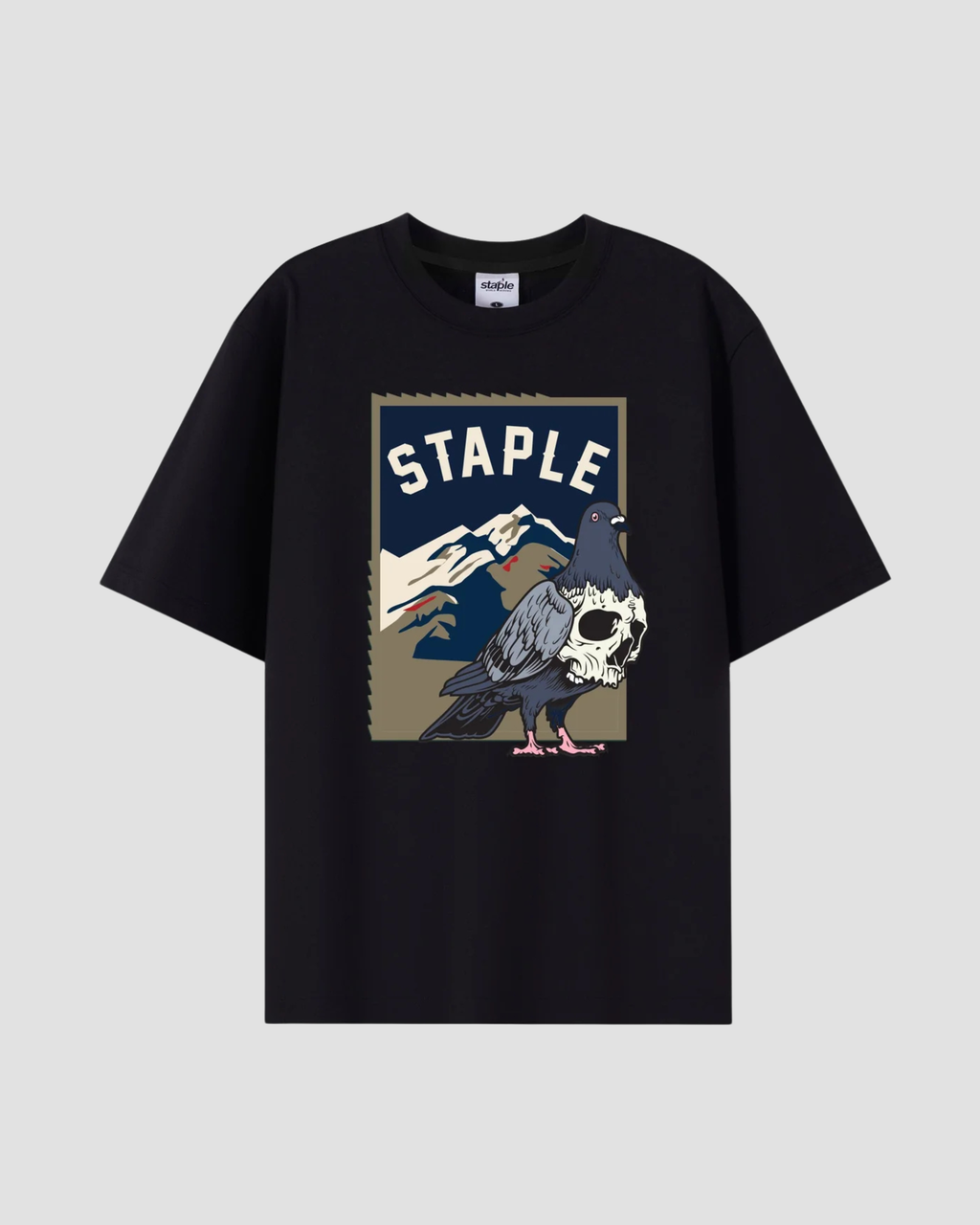 STAPLE SKULL TEE - Black