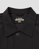 Six Pockets Oversized L/S Shirt - Black