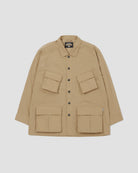 Six Pockets Oversized L/S Shirt - Sand
