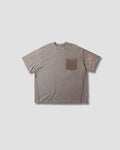 Enzyme Stone Wash Ghost Pocket Tee - Ash