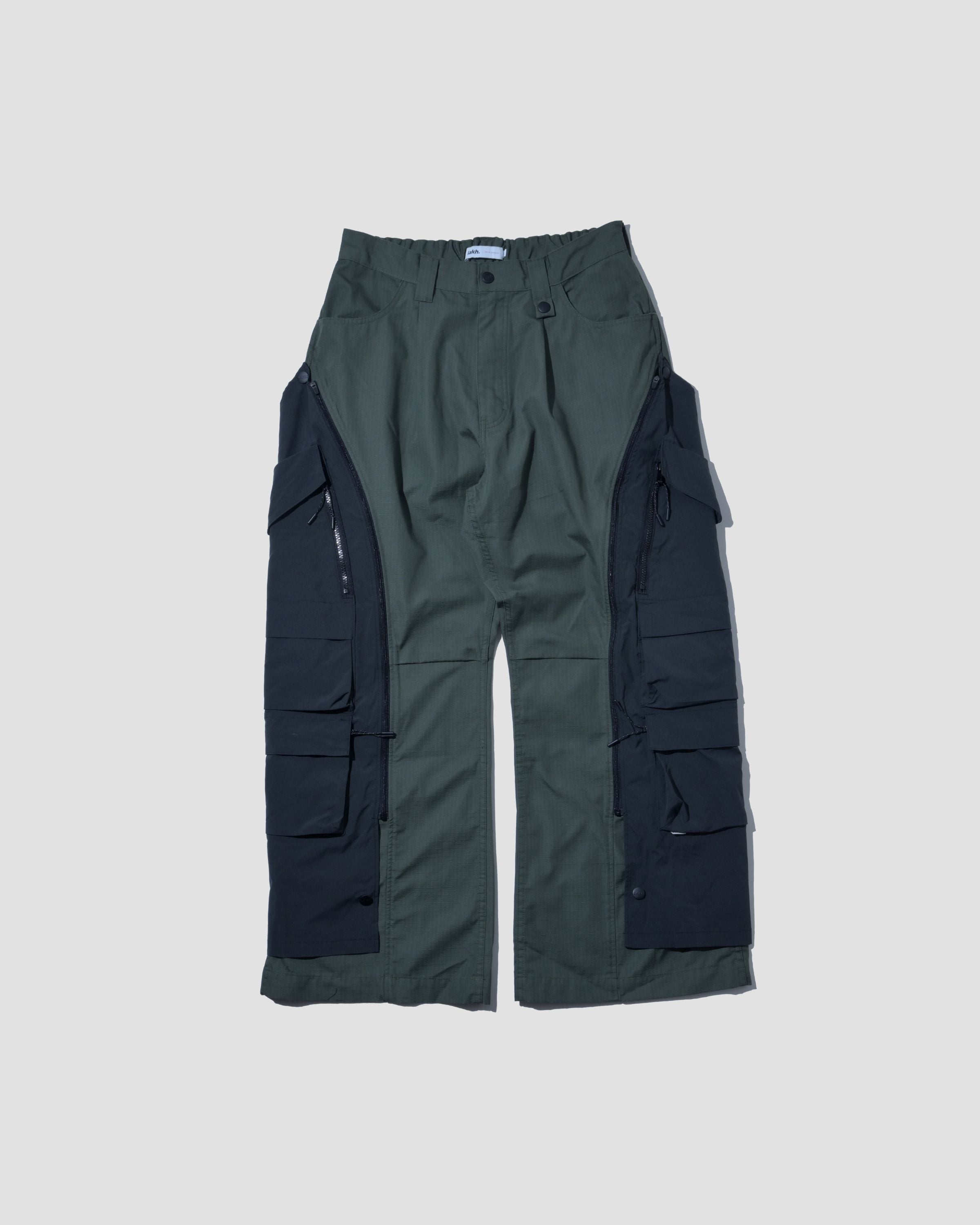 Detachable Ten Pockets Cargo Pants - Olive