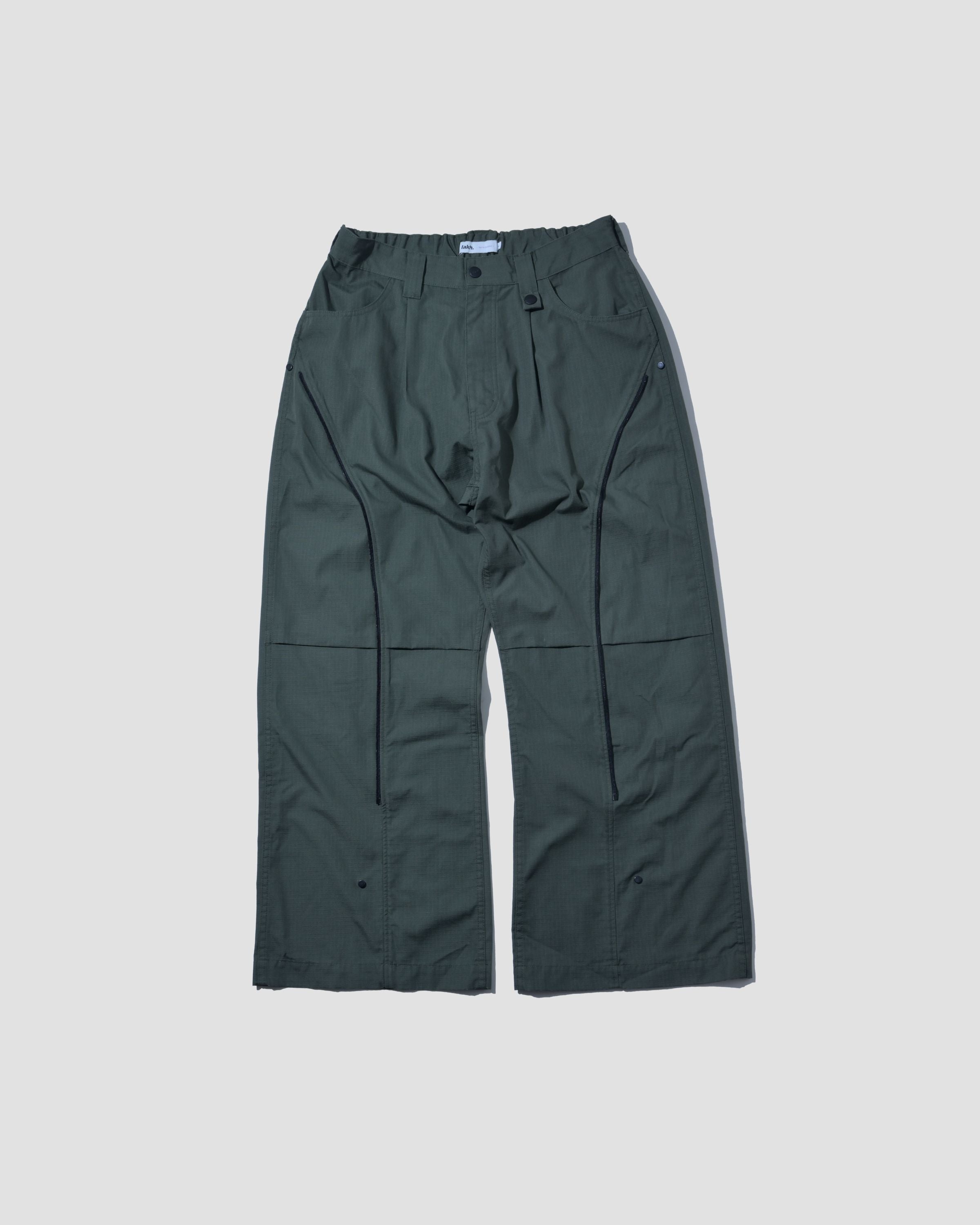 Detachable Ten Pockets Cargo Pants - Olive