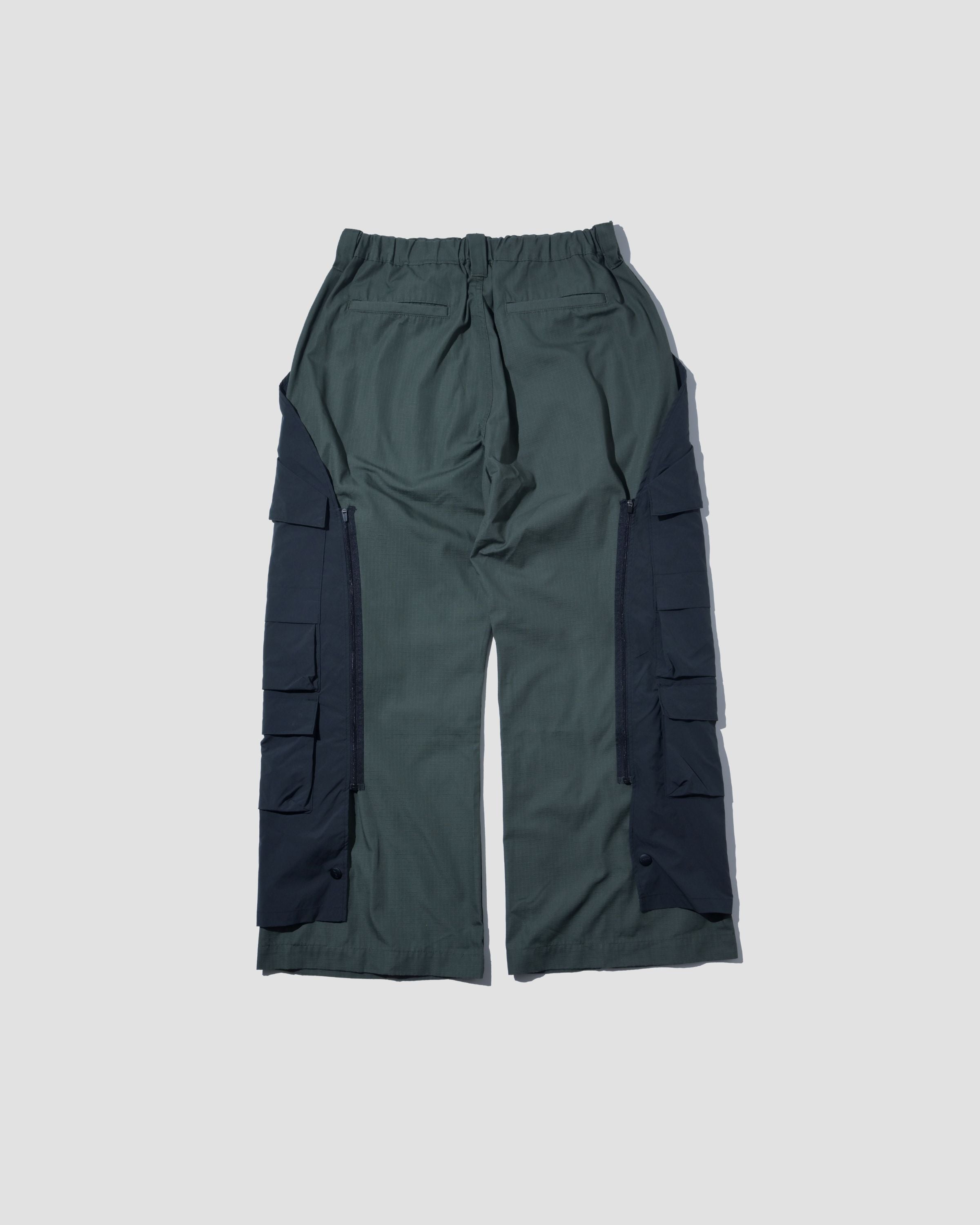 Detachable Ten Pockets Cargo Pants - Olive