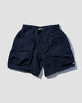 Trapezoid Pockets Utility Shorts - Black