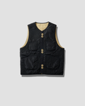 (PRE ORDER) LAKH X GEN.G Reversible Logo Quilted Vest - Black