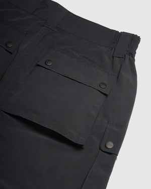 Wide Cargo Pants - Black