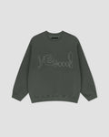 YESEYESEE Y.E.S Dotted Logo Sweatshirt - Khaki