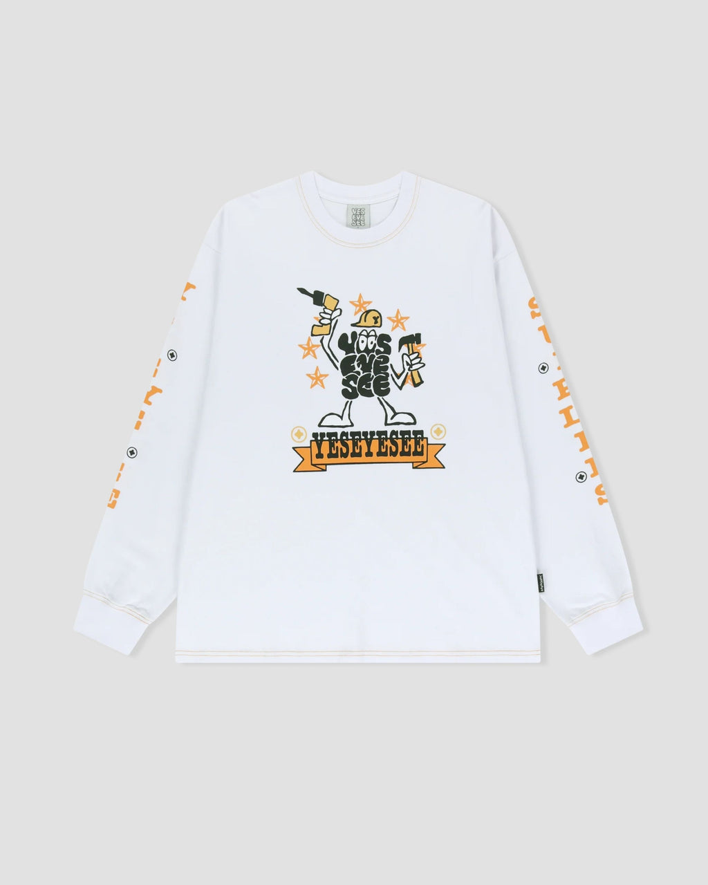 YESEYESEE Y.E.S Supplies L/S Tee - White