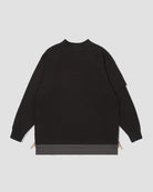 Zipper Layer L/S Tee - Black