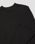 Zipper Layer L/S Tee - Black
