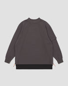 Zipper Layer L/S Tee - Grey