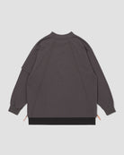 Zipper Layer L/S Tee - Grey