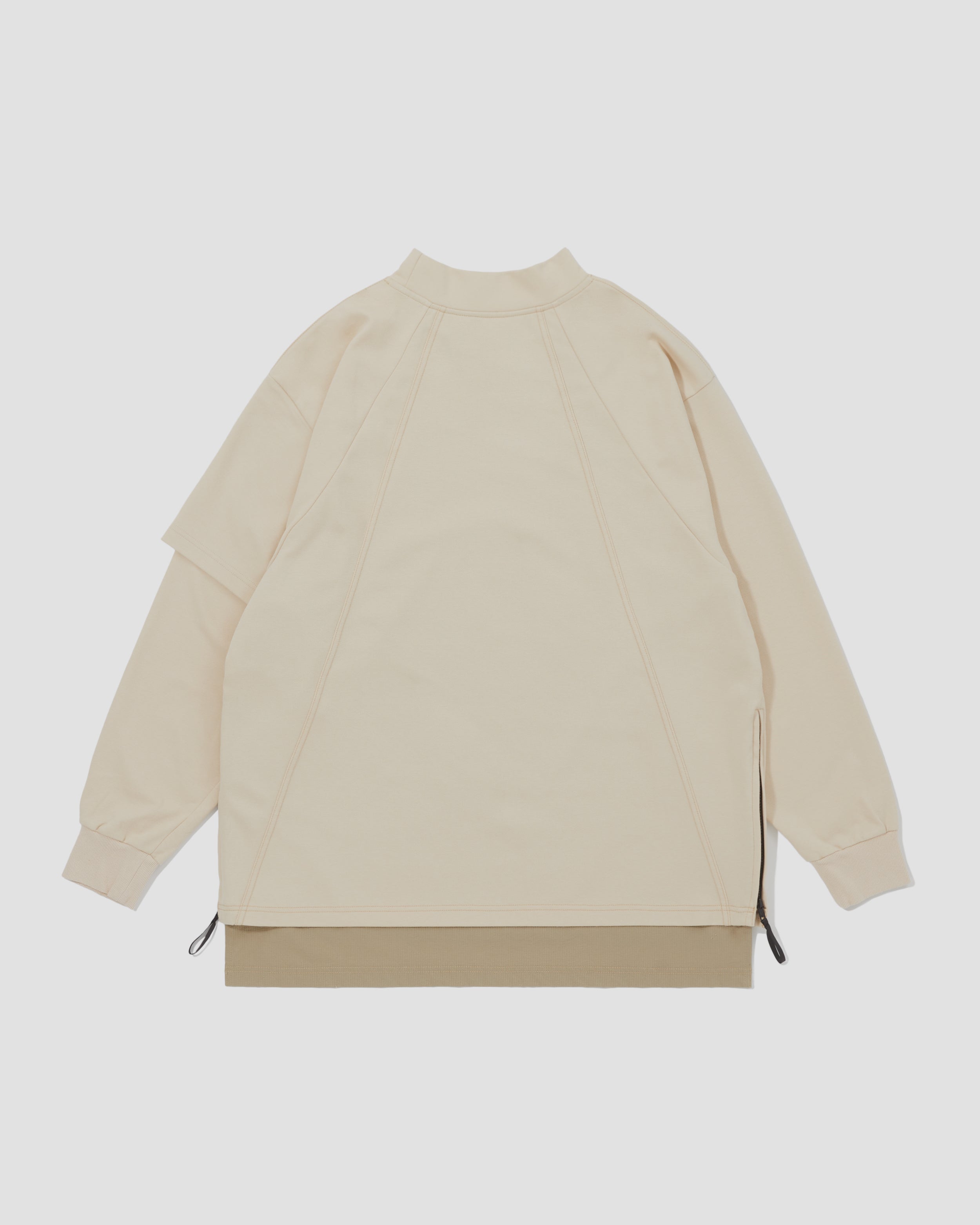 Zipper Layer L/S Tee - Sand