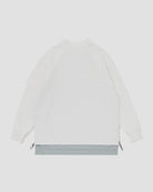 Zipper Layer L/S Tee - White