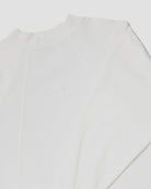 Zipper Layer L/S Tee - White