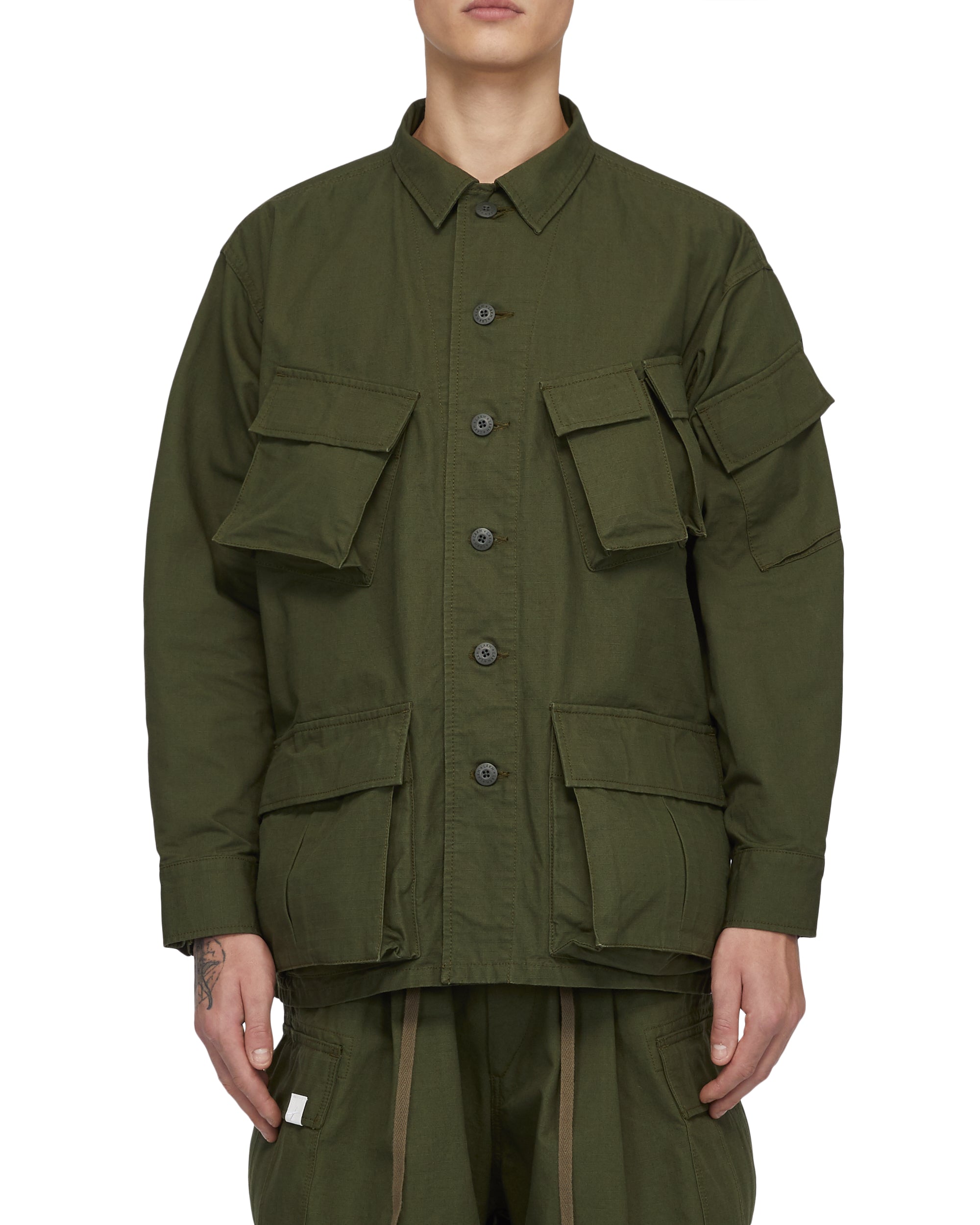 Modified Military Shirt - Olive