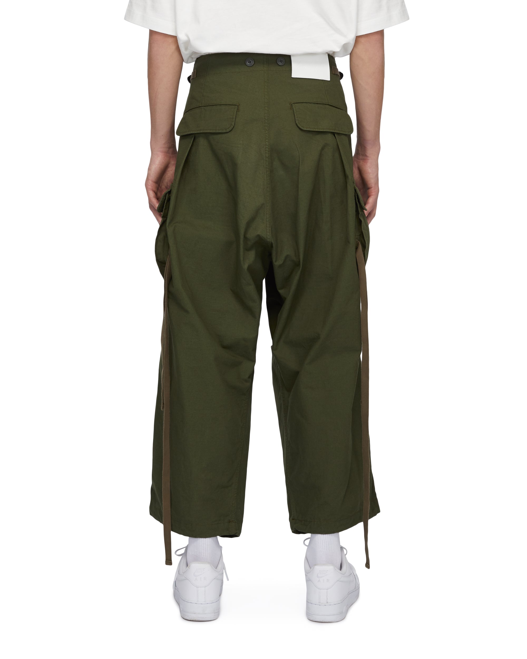Huge Pockets Cargo Pants - Olive