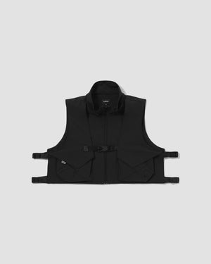 5 Panel Pockets Vest - Black