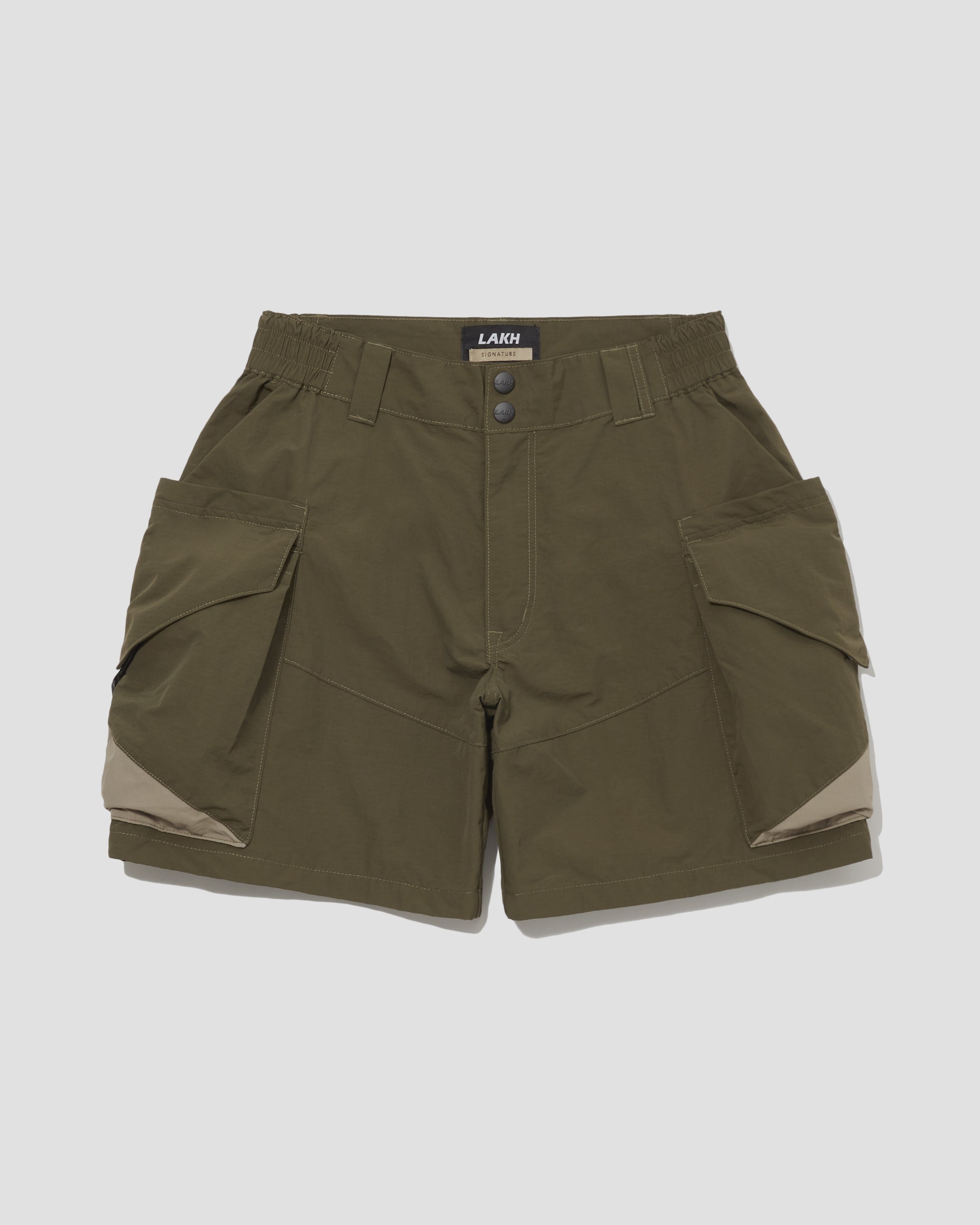 5 Panel Pockets Shorts - Army Green